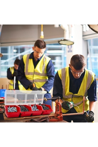 Nayomiglow Mini Vida Parçaları Kutusu Saklama Kutusu Geri Dönüştürülmüş Malzeme 400.0g Kırmızı 31x13x11cm