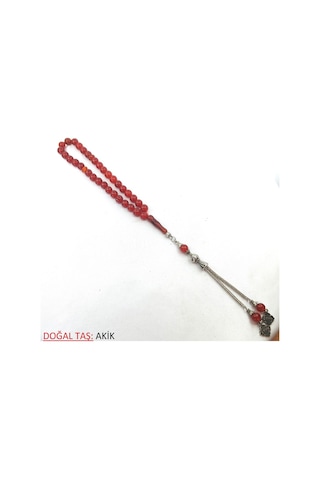 Doğal Taş Boncuklu Tesbih Çok Renkli