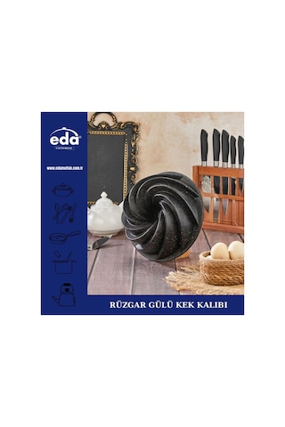 Eda Rüzgar Gülü Kek Kalıbı 26 Cm Gri