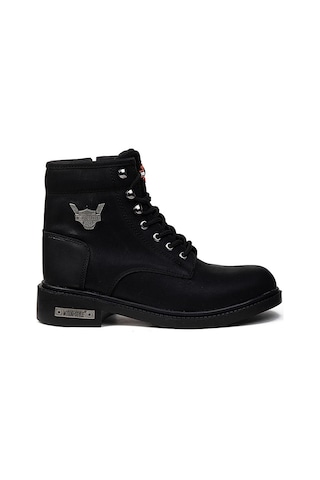 Kocamanlar Unisex Kışlık Uzun Dayanıklı Kauçuk Taban Bot Outdoor Postal Bot Siyah