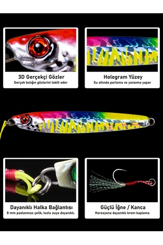 Jig, Zoka, Suni Yem, Uv Metal Jig, 80gr 11cm Jıgto Tide 80