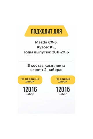 Kompania Fixavto Mazda Cx-5 Kapı Sınırlayıcı Tamir Seti 151314348