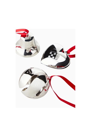 Georg Jensen Palladyum Kaplama 3 Lü Yılbaşı Süsü Seti, Koleksiyonluk Tasarım