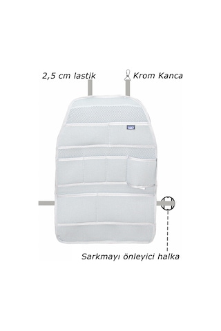 Bod Koltuk Arkası Düzenleyici Araç Içi Organizer 2 Li Set