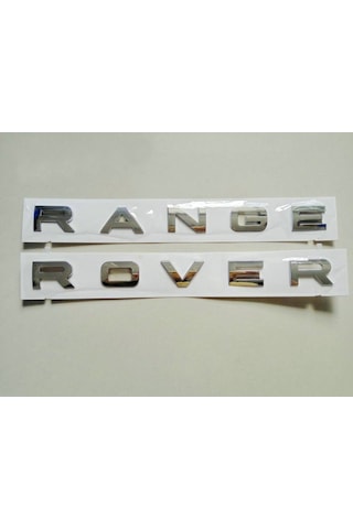 Range Rover Evoque Kaput Ve Bagaj Yazısı Krom Renk