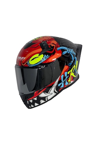 Kask Sway Sw 869 Hero Full Face Çok Renkli