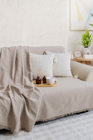 Elart Fancy Koltuk Örtüsü 170 200 Cm Vizon
