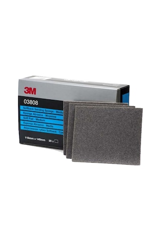 3M 3808 Tabaka Sünger Zımpara Medium 115 X 140 Mm 1 Adet