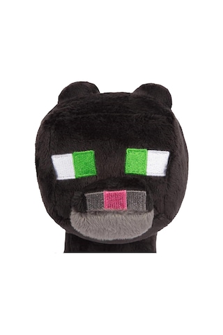 Minecraft Tuxedo Cat Plush Kara Kedi İthal Premium Sevimli Karakter Oyuncak 22 Cm