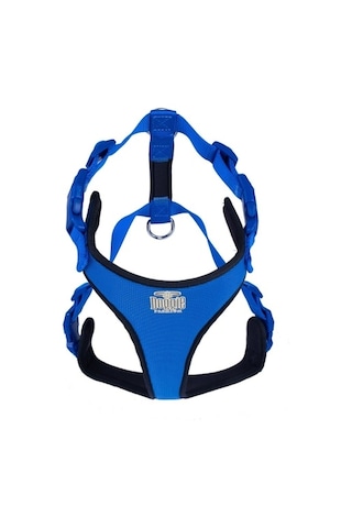 Doggie Havalı Ped Dokuma Göğüs Tasması Royal Blue 2.5 x 70-80 CM Mavi