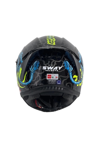 Kask Sway Sw 869 Hero Full Face Çok Renkli