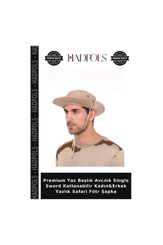 Hadpols Premium Yaz Başlık Avcılık Single Sword Katlanabilir Kadın&erkek Yazlık Safari Fötr Şapka Çok Renkli