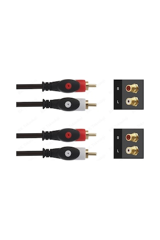 BK Teknoloji 2RCA Erkek-Erkek Ses Kablosu 1.5 M