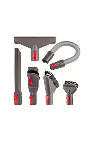 Honeybeeshop 6 Adet Plastik Elektrikli Süpürge Ek Parça Seti V7 V8 V10 V11 V15 Uyumlu Dar Alan Ucu Başlık Fırçalar