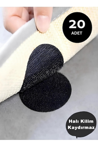 Halı Kilim Koltuk Örtüsü Sabitleyici Kaydırmaz Cırt Yıkanabilir Kendinden Yapışkanlı Ped 10 Adet