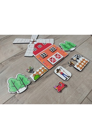 35 Parça Ahşap Hayal Dünyam Puzzle