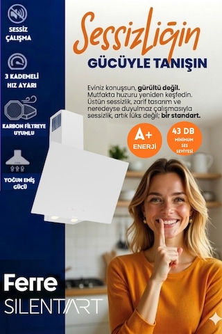 Afm Tech Ve Ferre Mewo Sessiz Elektrikli Vitro Beyaz D078-SA + V6-05 + FM7601 Ankastre Set
