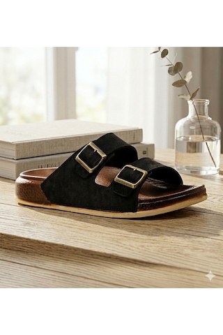 Ultra Hafif Günlük Konfor Unisex Terlik Modern Tasarım Ve Esnek Taban Siyah - Beyaz