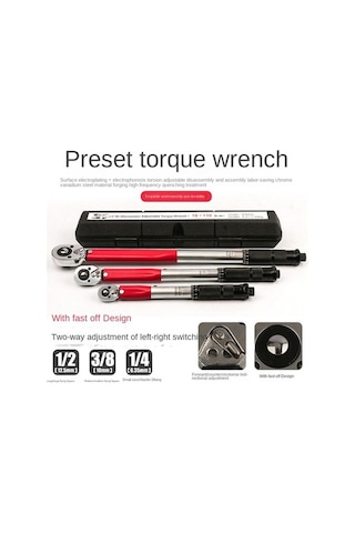 Tork Anahtarı Ayarlanabilir Ön Ayarlı Kg Araba Lastiği Seti 3/8 Inç 19-110n.m 6815 Takımlar Yok