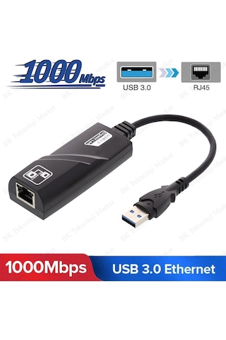 Usb 3.0 1000Mbps Gigabit Ethernet Lan Ağ Adaptör