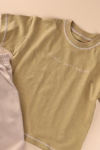 Cigit Pantolonlu T-shirt Takım 2-10 Yaş Olive Yeşil