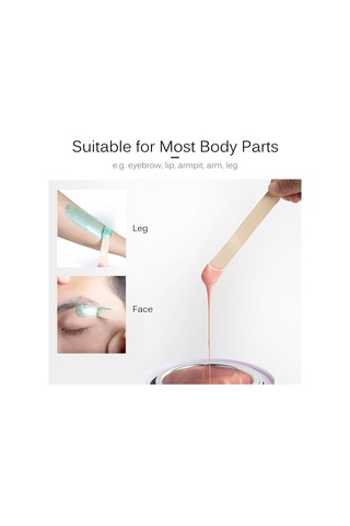 Kangvka Tek Kullandım Wooden Wax Stickleri 50 Adet - Kaş, El, Kol Ve Bacak Tüy Çıkarma İçin Ev Kullanıma Uygun