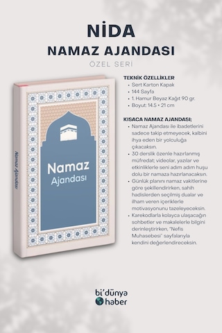 Nida Namaz Ajandası Özel Seri Çok Renkli