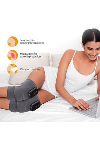 Willowhaven Diz Masaj Aleti, 3 Sıcaklık Ayarı, Gri, Tekli Paket Gri