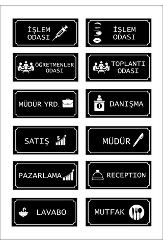 Öğretmenler Odası Yönlendirme Levhası
