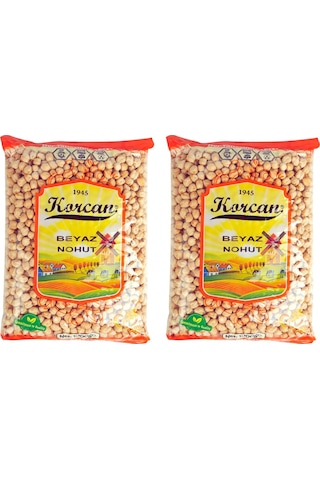 Korcan Beyaz Nohut 8 MM 2 x 1 KG