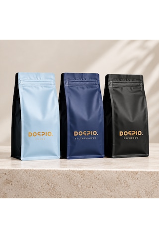 Doppio. 3'lü Tanışma Paketi I Crema + Espresso + Filtre Kahve I Öğütülmüş 3x250gr