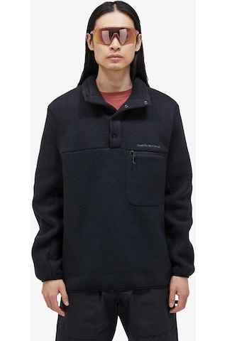 Peak Performance Fleece Snap T-neck Erkek Siyah Sweatshirt G78899010-10011 Siyah