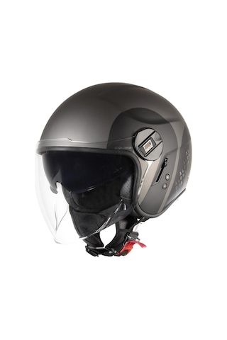 Origine Alpha Track Titanyum Açık Kask Siyah - Titanyum