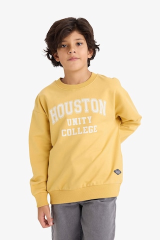 Defacto Erkek Çocuk Oversize Geniş Kalıp Baskılı Sweatshirt Kumaşı Sweatshirt G6170a826spyl502 Sarı-yl502