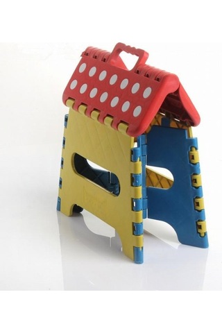 Sones Taşınabilir Kalın Plastik Çocuk Katlanır Tabure Açık Hava Aktivite Aracı Ev Seyahat Gerekliliği, Renk Rastgele Teslimat