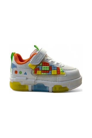 Cool Legos Bebek Işıklı Sneaker Beyaz