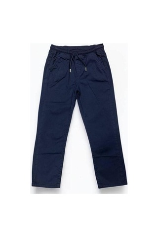 Nanica Kids Erkek Çocuk Yumuşak Dokulu Beli Lastikli Gabardin Pantolon-15125 Lacivert