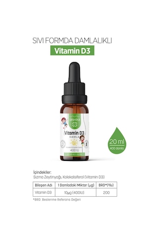 Erbatab Okula Dönüş Paketi Vitamin D3 Vitamin B12 Alg Yağı Omega-3