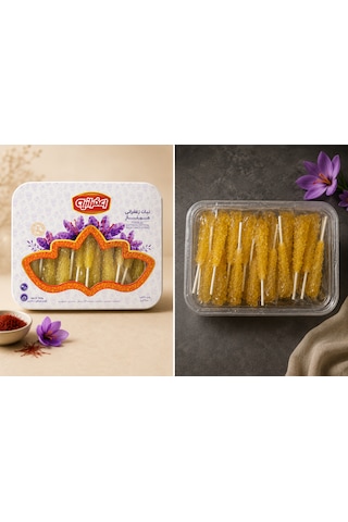 Nöbet Şekeri Nebat Safranlı 900 G Nöbet Şekeri Nebat Safranlı 900 G