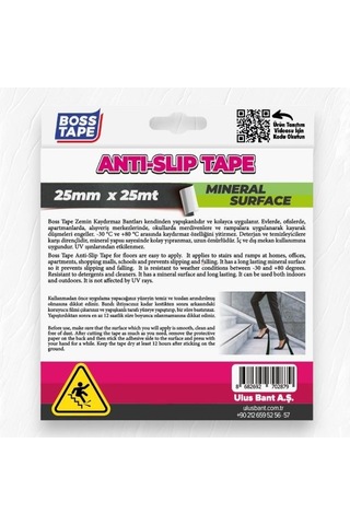Boss Tape Zemin Merdiven Kaydırmaz Bant 25mmx25mt Siyah