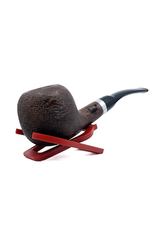 Dapper Bent Apple Briar Gül Kökü 9 Mm Filtreli El Yapımı Pipo - 3572