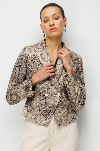 Ekol Kadın Leopar Desenli Crop Ceket 1050 Leopar LEOPAR