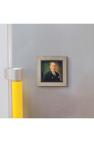 Mustafa Kemal Atatürk Baskılı Mdf Magnet 7x7 349