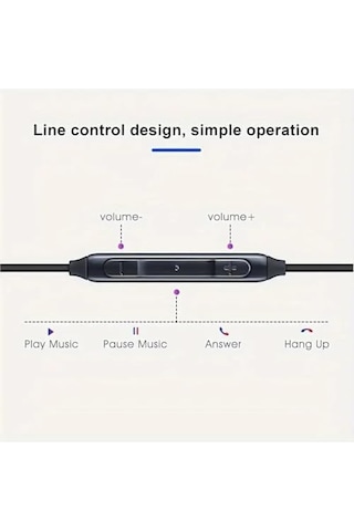 Type-c Kablolu Kulak İçi Kulaklık Gürültü Önleyici Mikrofon, Dahili Ses Kontrol, Ergonomik Silikon Uçlar, Hd Stereo Ses, Tüm Type-c Cihazlarla Uyumlu Siyah