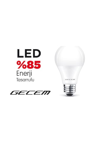 Gecem 7w E27 Duylu Led Ampul 3000k