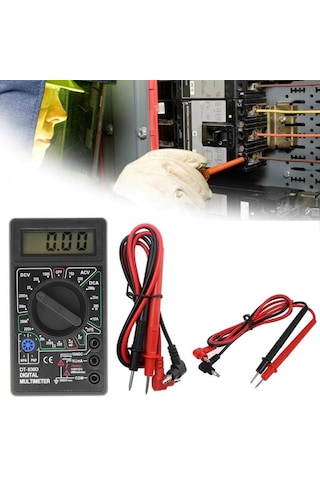Dijital Avometre Multimetre Ölçü Aleti Dt830d Buzırlı Problar Dah N11.530