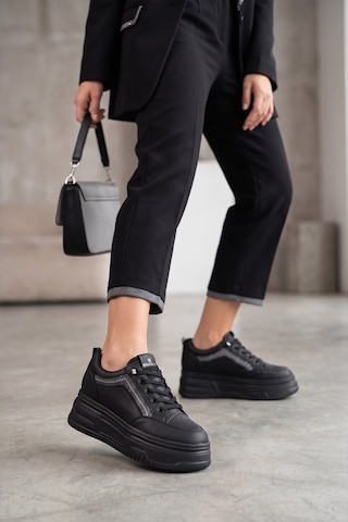 Ayakkabı Fuarı Elit Hml262-1174 Kadın Klasik Sneaker Siyah