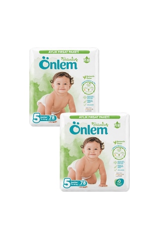 Önlem Botanika 5 Numara Junior Bebek Bezi 78 Adet X 2 Paket 2'li