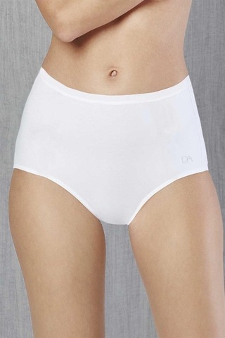 Doreanse 7119 Bayan Pamuklu Yüksek Bel Beyaz Slip Külot