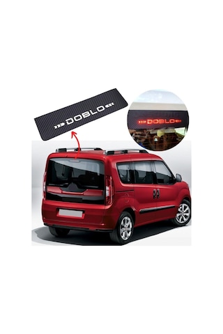 Fiat Doblo Karbon Arka Fren Stop Lambası Sticker 2011-2020